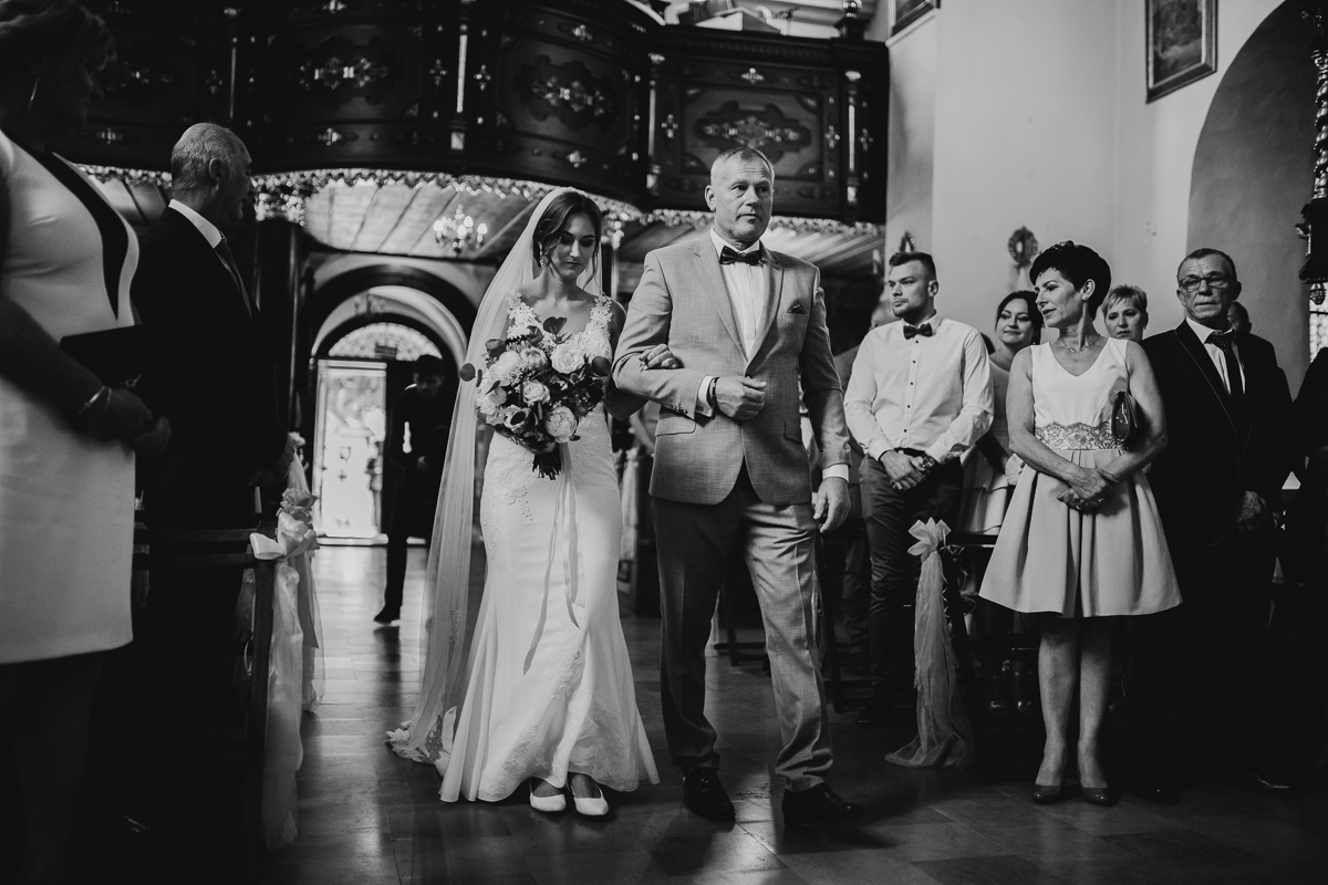 Wesele w stylu glamour - Justyna & Marcin - fotograf Nowy Sącz Adam Podwika