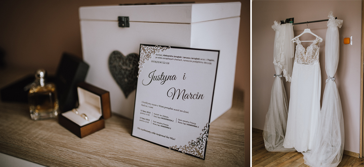 Wesele w stylu glamour - Justyna & Marcin - fotograf Nowy Sącz Adam Podwika