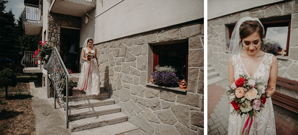 Rustykalny ślub i wesele Justyna & Damian - fotograf ślubny Nowy Sącz