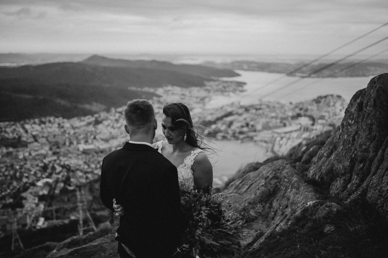 Plener ślubny Adam Podwika Weddings - Norwegia - Urliken, Bergen, Floyen, fotograf ślubny Nowy Sącz