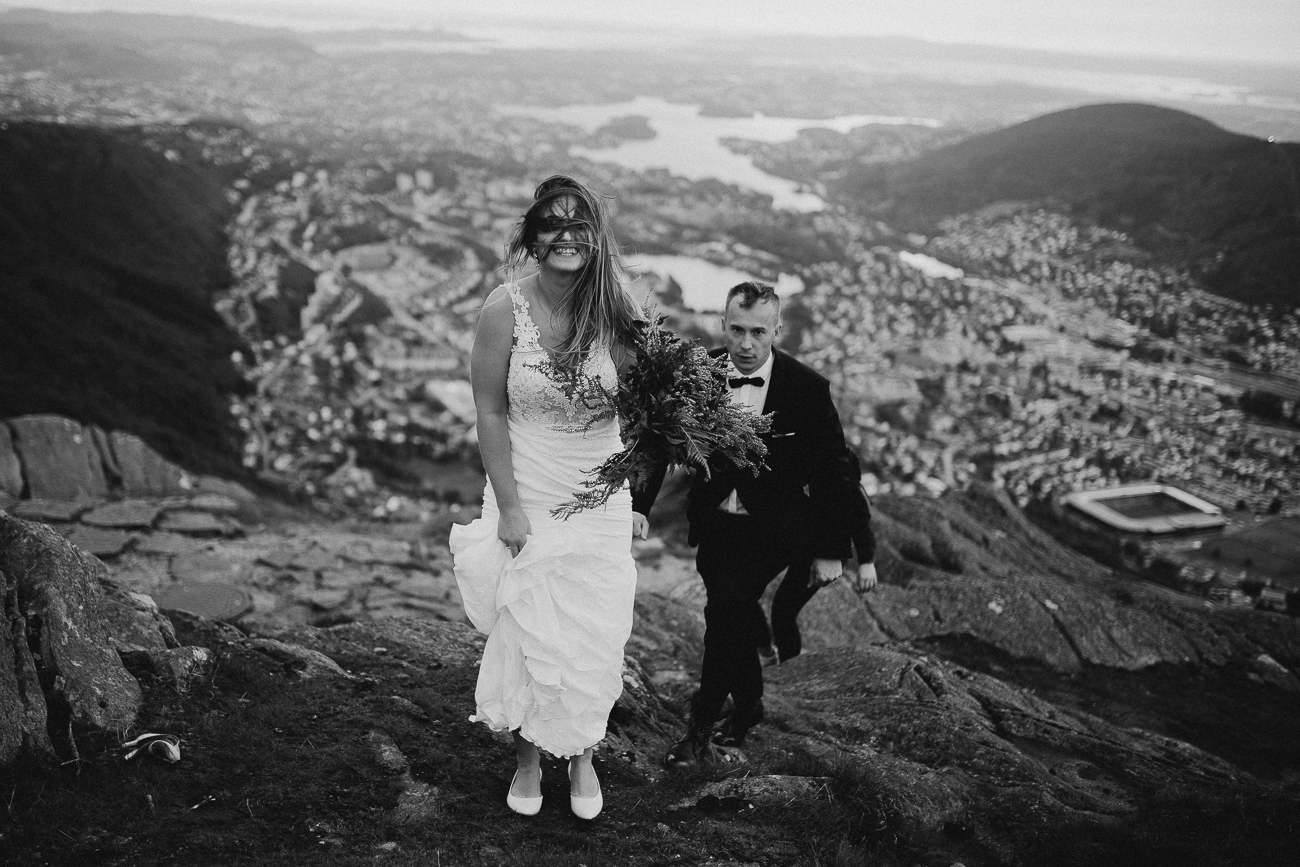 Plener ślubny Adam Podwika Weddings - Norwegia - Urliken, Bergen, Floyen, fotograf ślubny Nowy Sącz