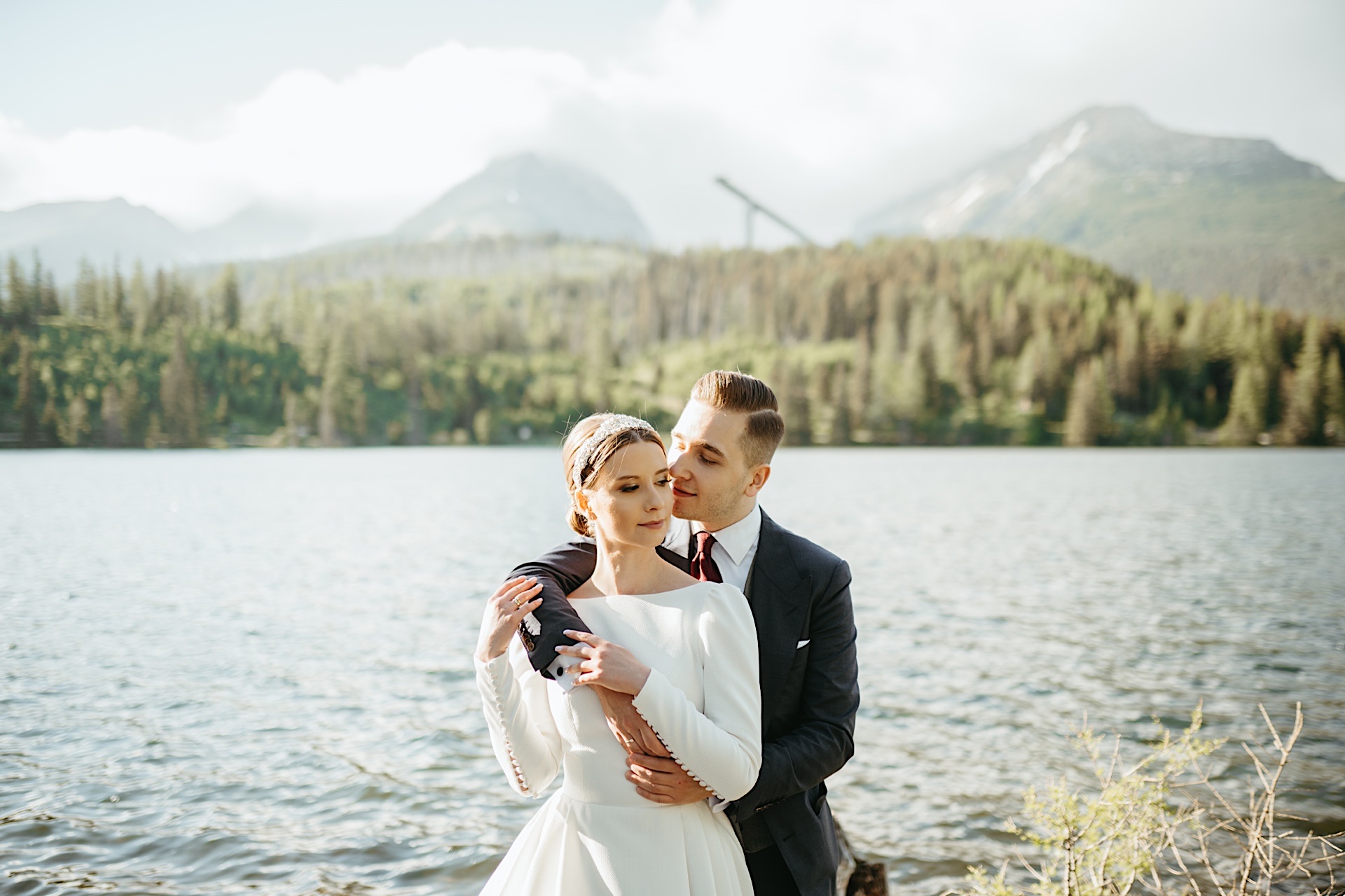 sesja ślubna w górach, fotograf nowy sącz, manuka creatives, szczyrbskie jezioro