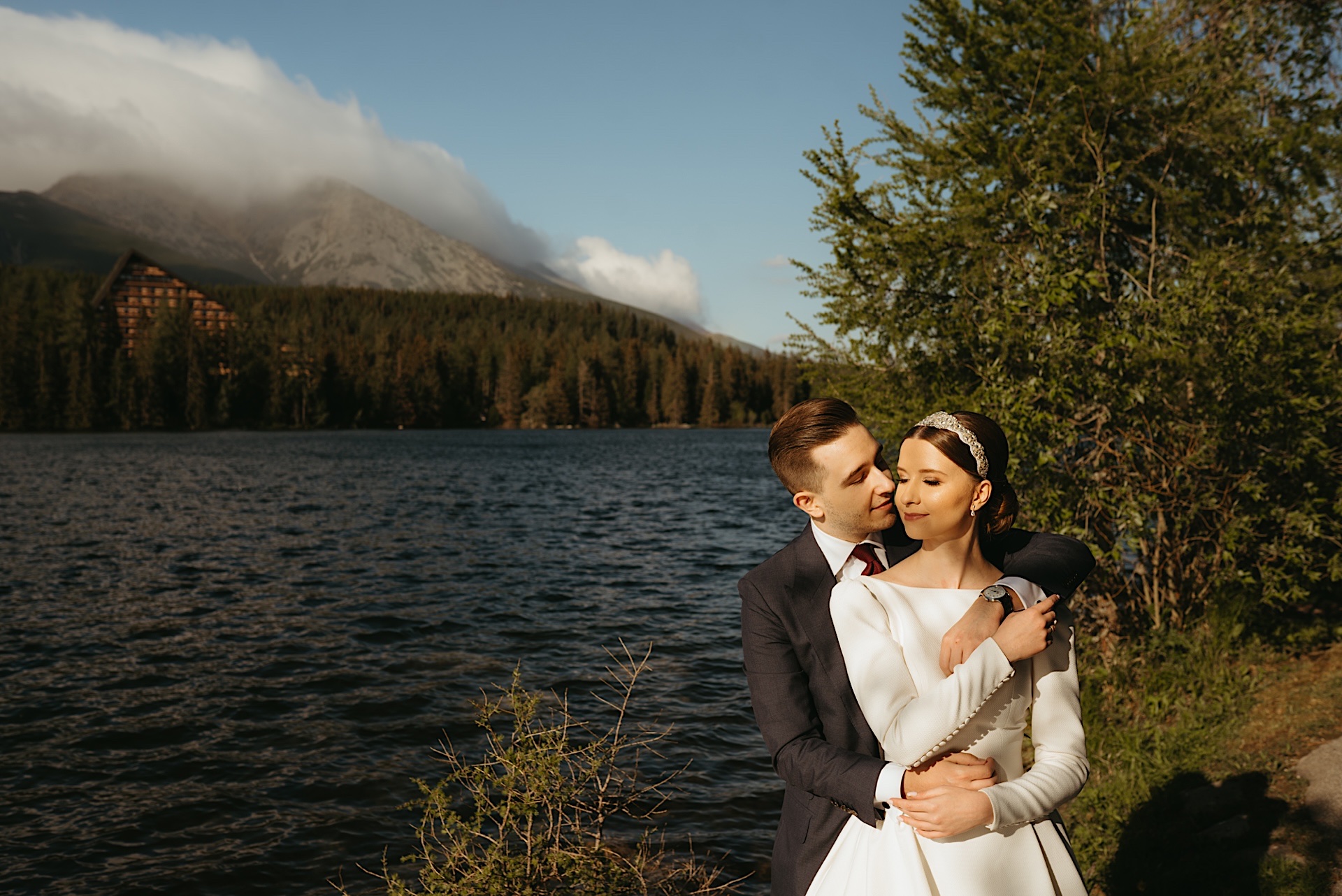 sesja ślubna w górach, fotograf nowy sącz, manuka creatives, szczyrbskie jezioro