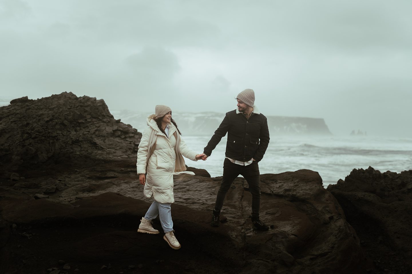 Iceland Wedding Photographer, Wedding Wonderland South Iceland, Skogafoss, Dyrholaey, Black Sand Beach